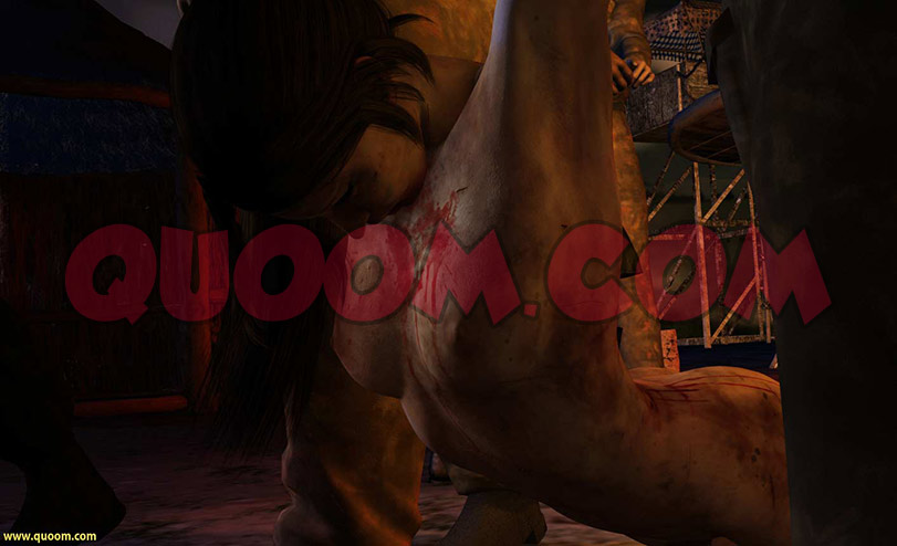 The sudden pain making her groan