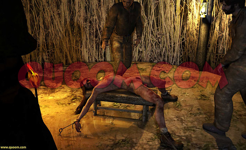 The sudden pain making her groan