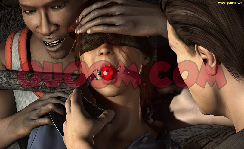 The gag consisted of a broad leather mouth cover with an adjustable strap