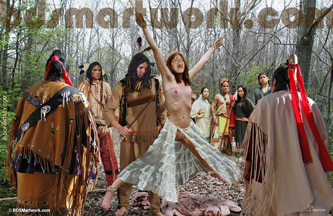 Mary's screams echoed through the forest