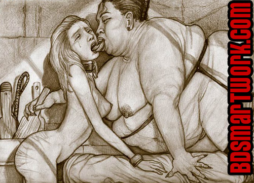 Madame Miko started to kiss her English slave girl deep and hard