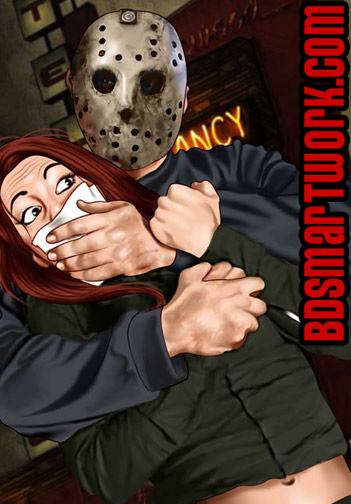 She whimpered as her heart poundedin her chest