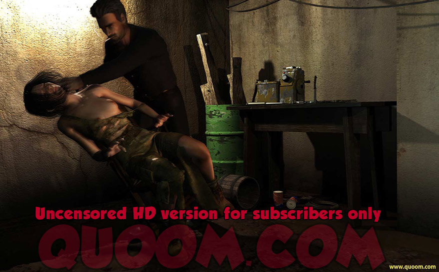 The men left the gags deep in their throats and their hoods over their heads