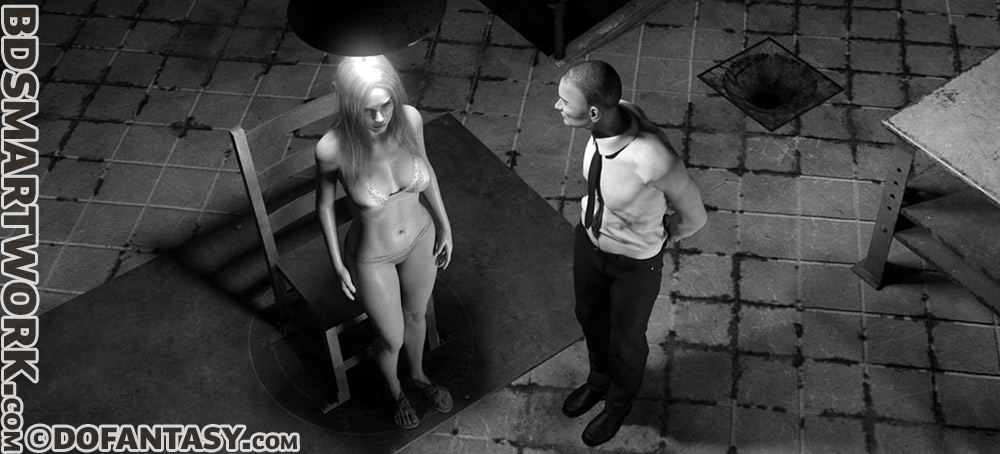 Take off that skirt and stand in front of the chair