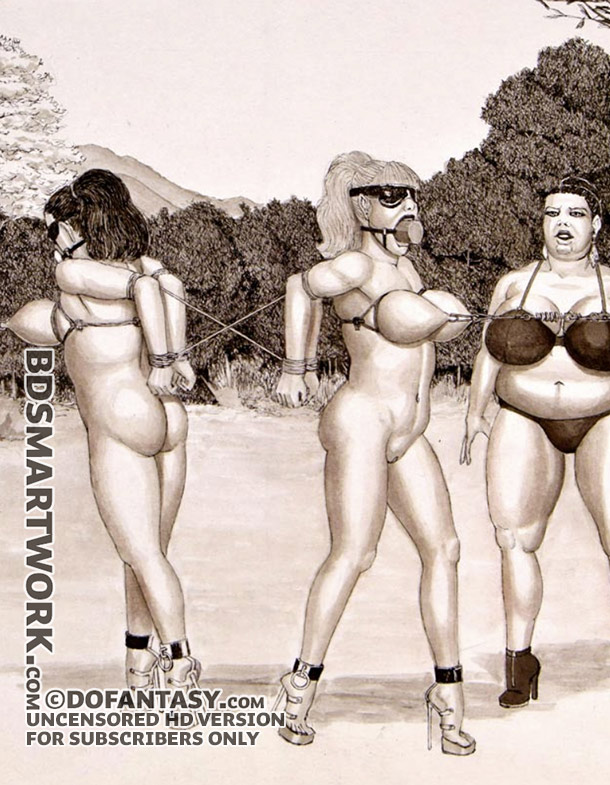 The landlady picked up a carpet beater and flogged their breasts with it