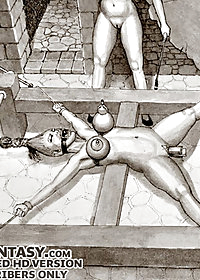 Then they flogged the cunts with leather belts folded double pic 1