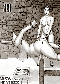 Within a few minutes she was moaning and groaning as the log forced her into an unwanted orgasm pic 1