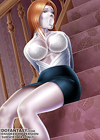 She lay there like a butterfly in a collection, wearing only a strapped in dildo pic 1