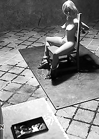 The horrible man seemed to be looking at a screen on his desk pic 2