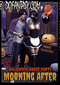 Discovering that Michelle has been left tied up in a closet, he makes a deal with her to clean the house pic 1