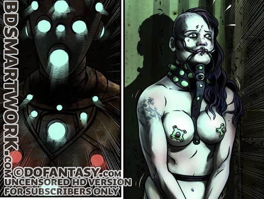 They had straps around their breasts and their vulva